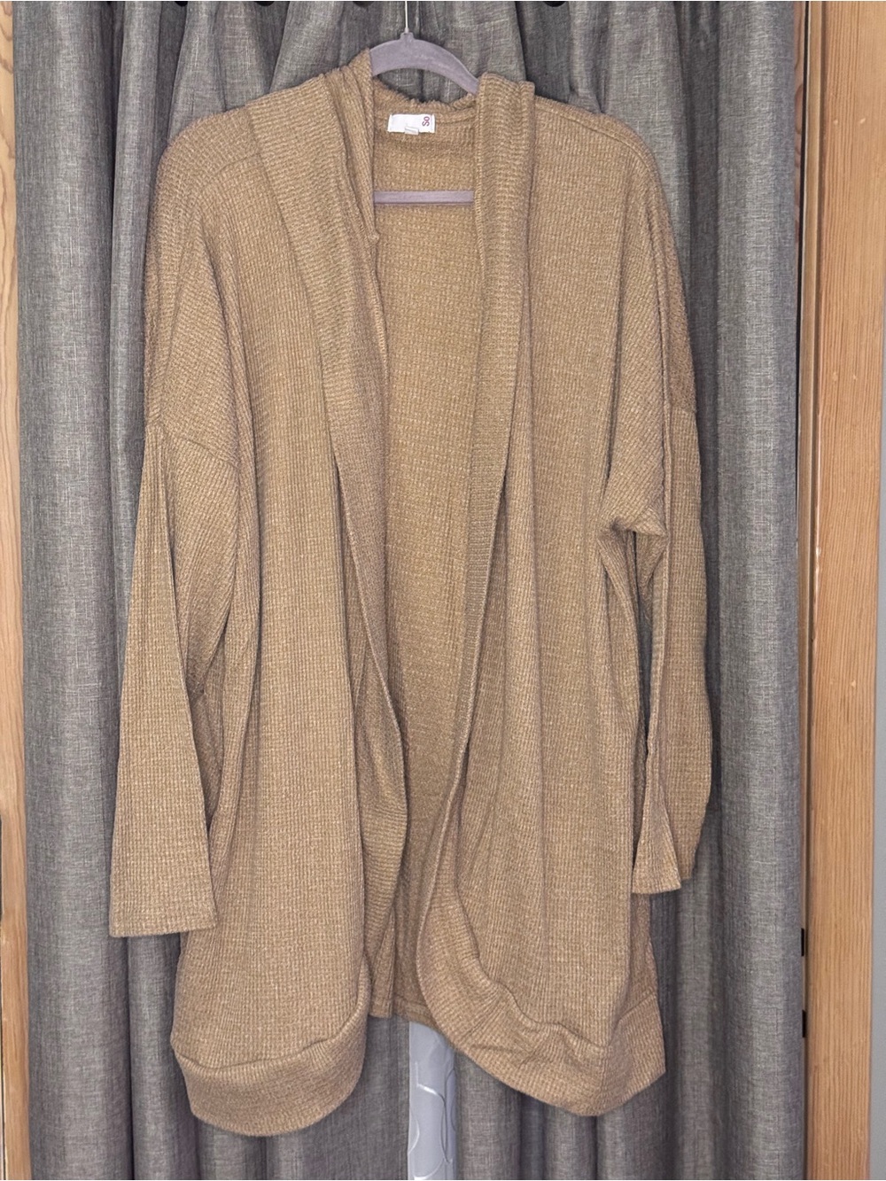 Oversized Tan SO Cardigan